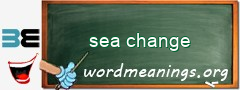 WordMeaning blackboard for sea change